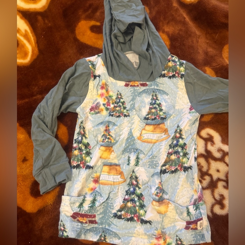 Christmas snow globe hoodie